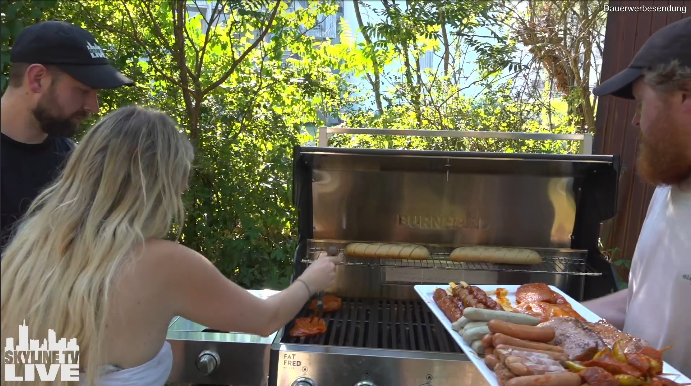 Live-Grill-Action mit dem FRED im WM-Format
